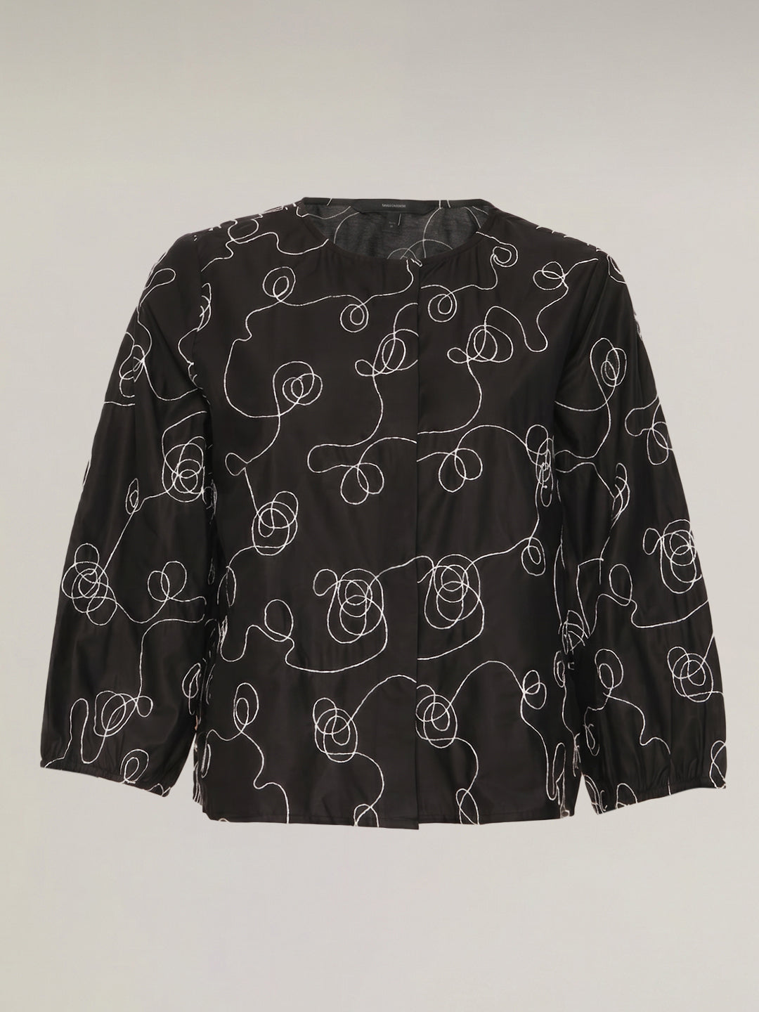 Black Printed Top