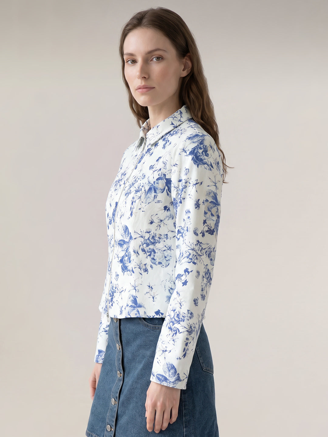 White Floral Jacket