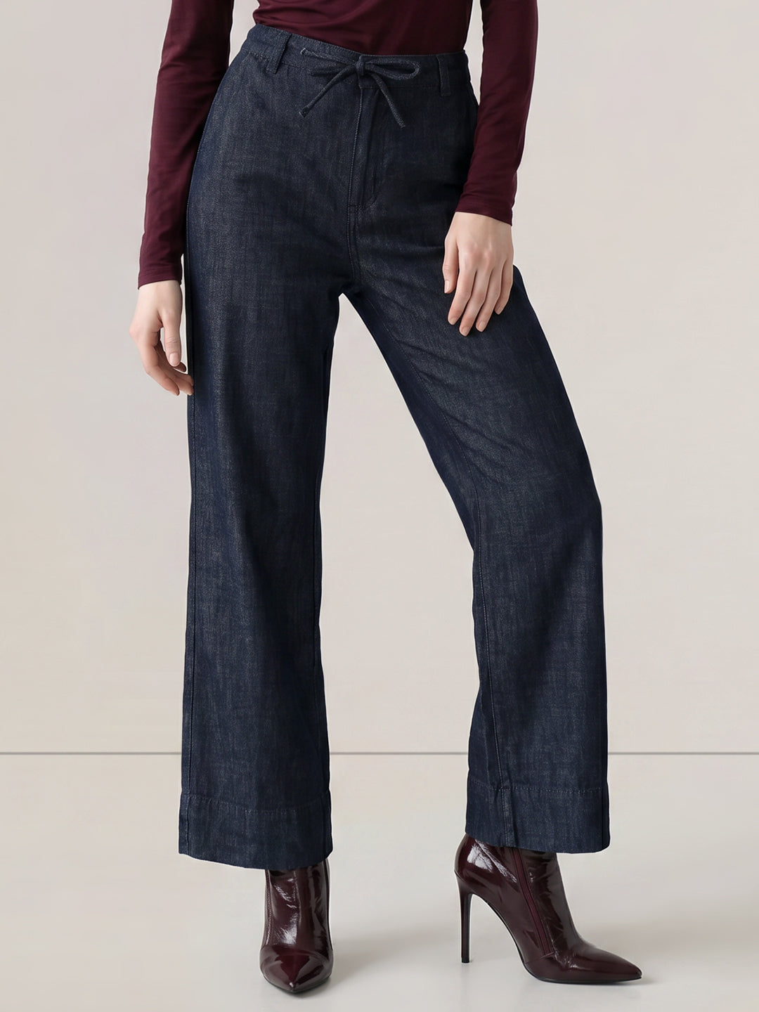 Dark Blue Wide leg Jeans