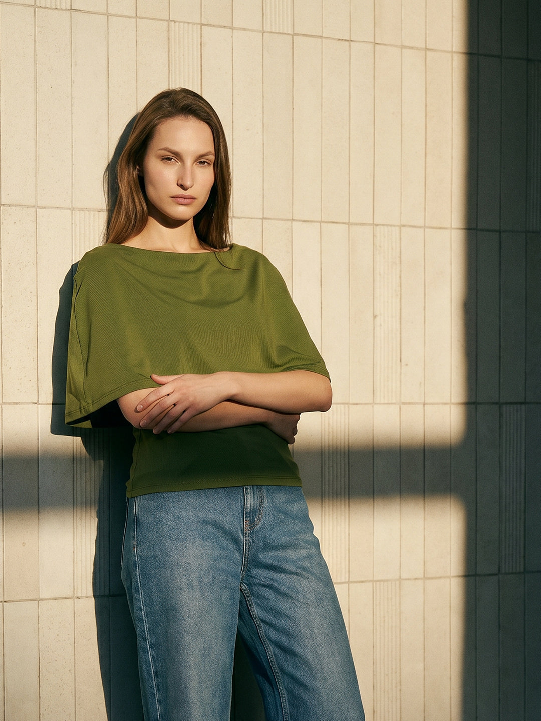 Green Cape Top