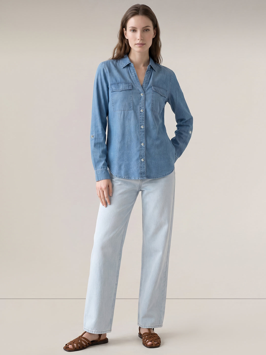 Light Blue Denim Shirt