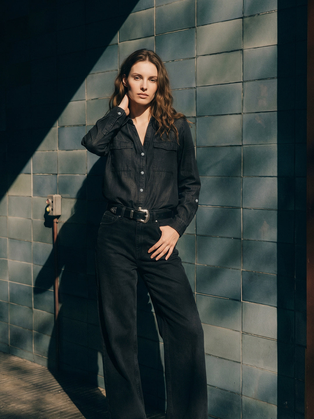 Black Denim Shirt