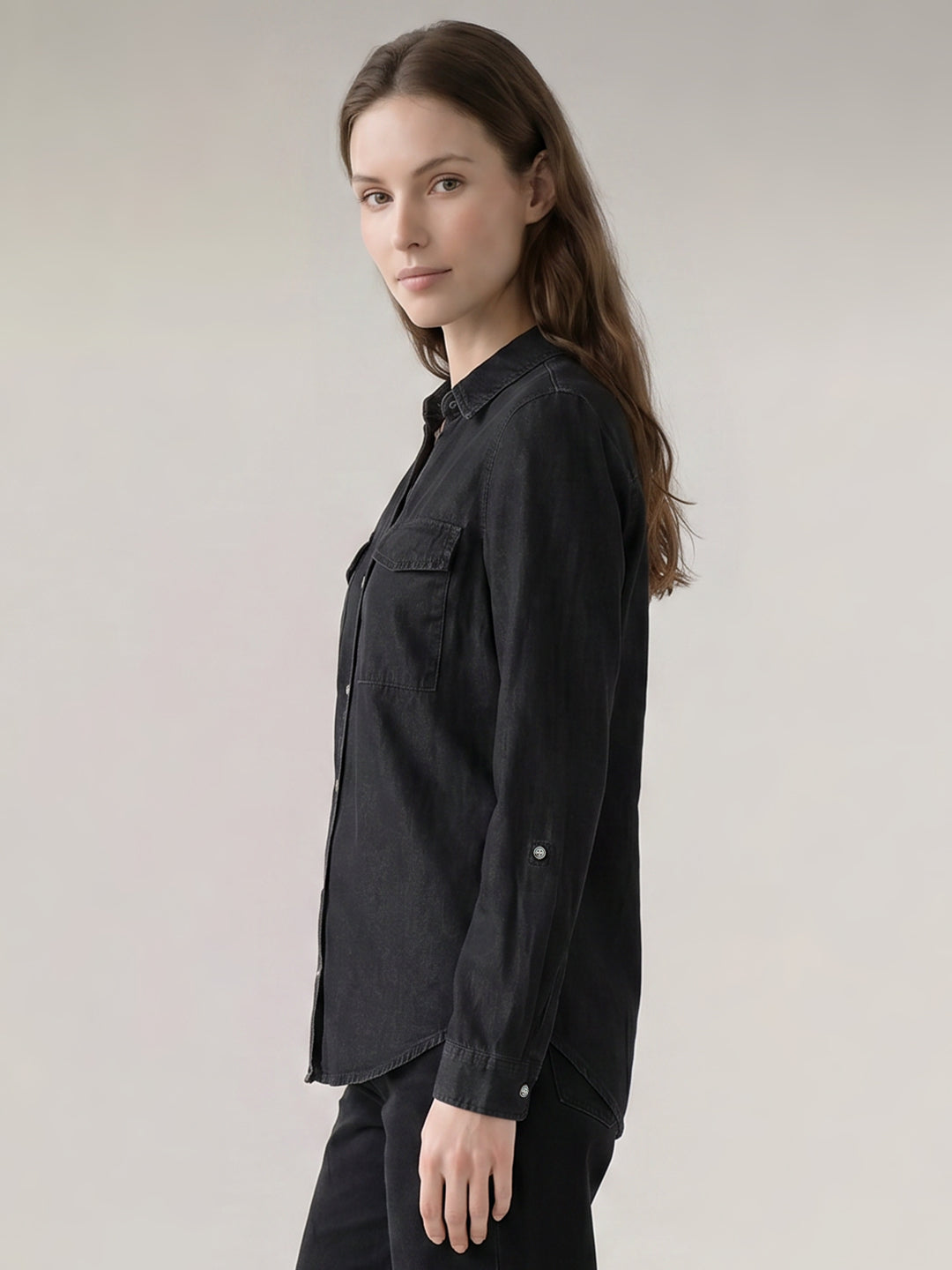 Black Denim Shirt