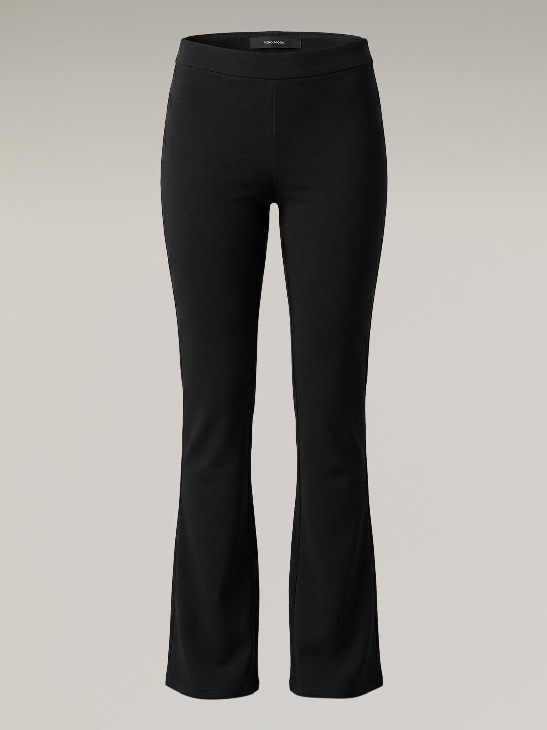 Black Flared Jersey Pants