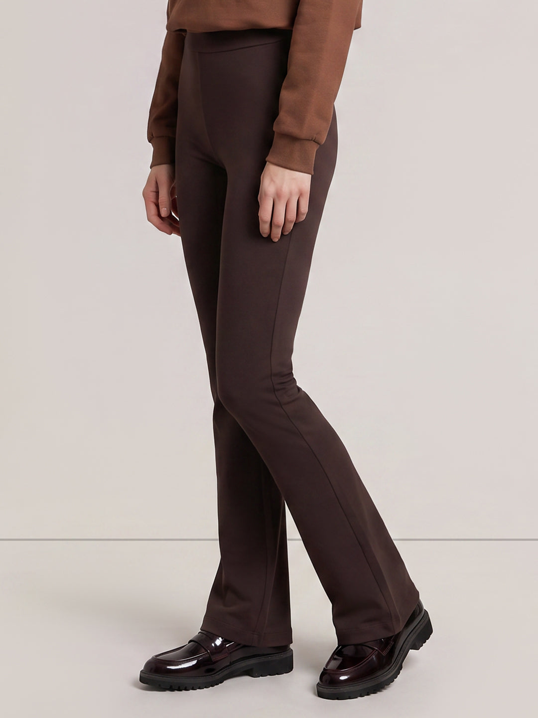 Flared Jersey Pants