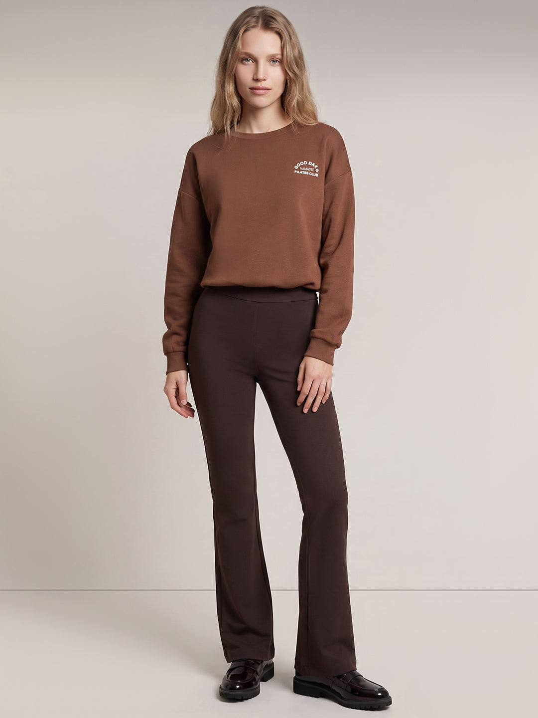 Flared Jersey Pants