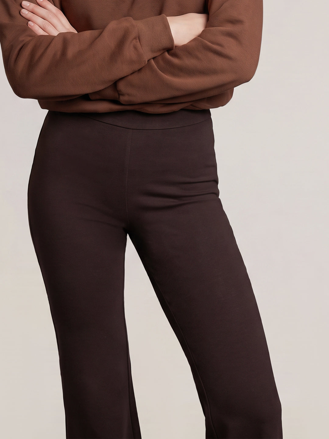Flared Jersey Pants
