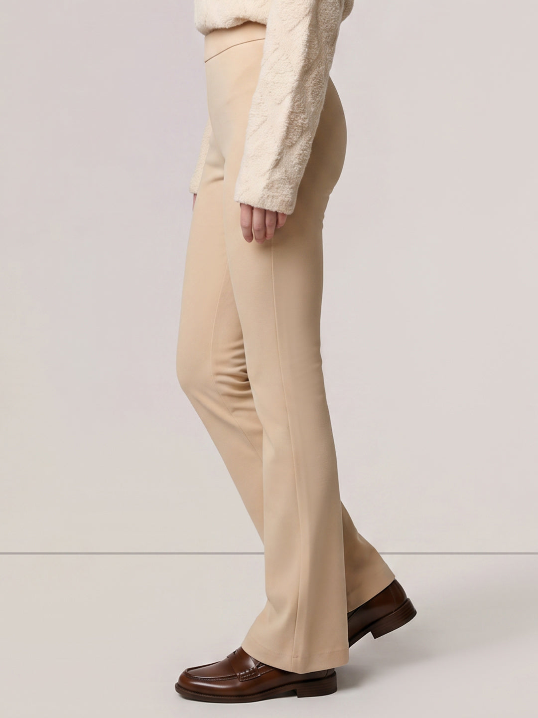 Flared Jersey Pants