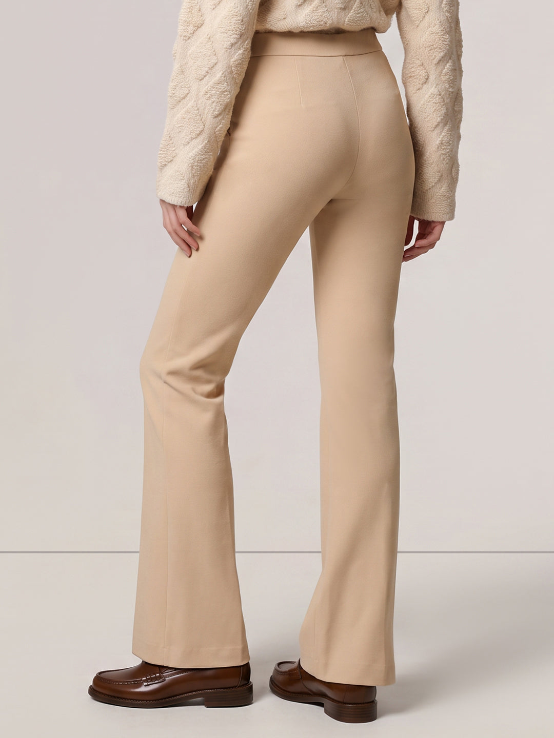 Flared Jersey Pants