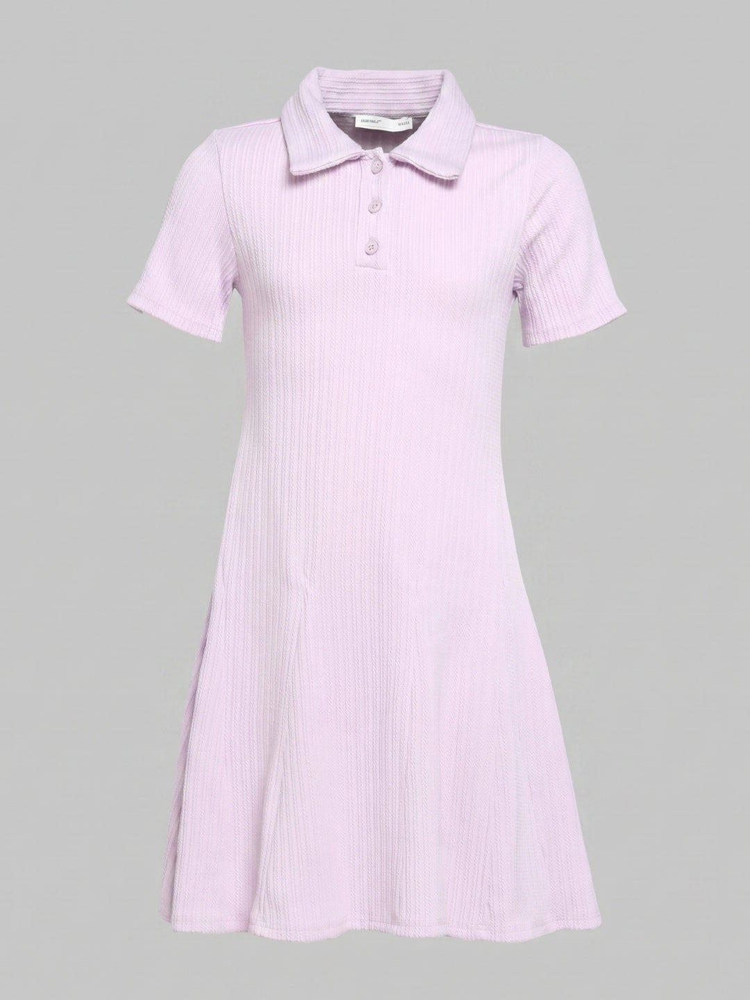 GIRLS Purple Knitted Shirt Dress