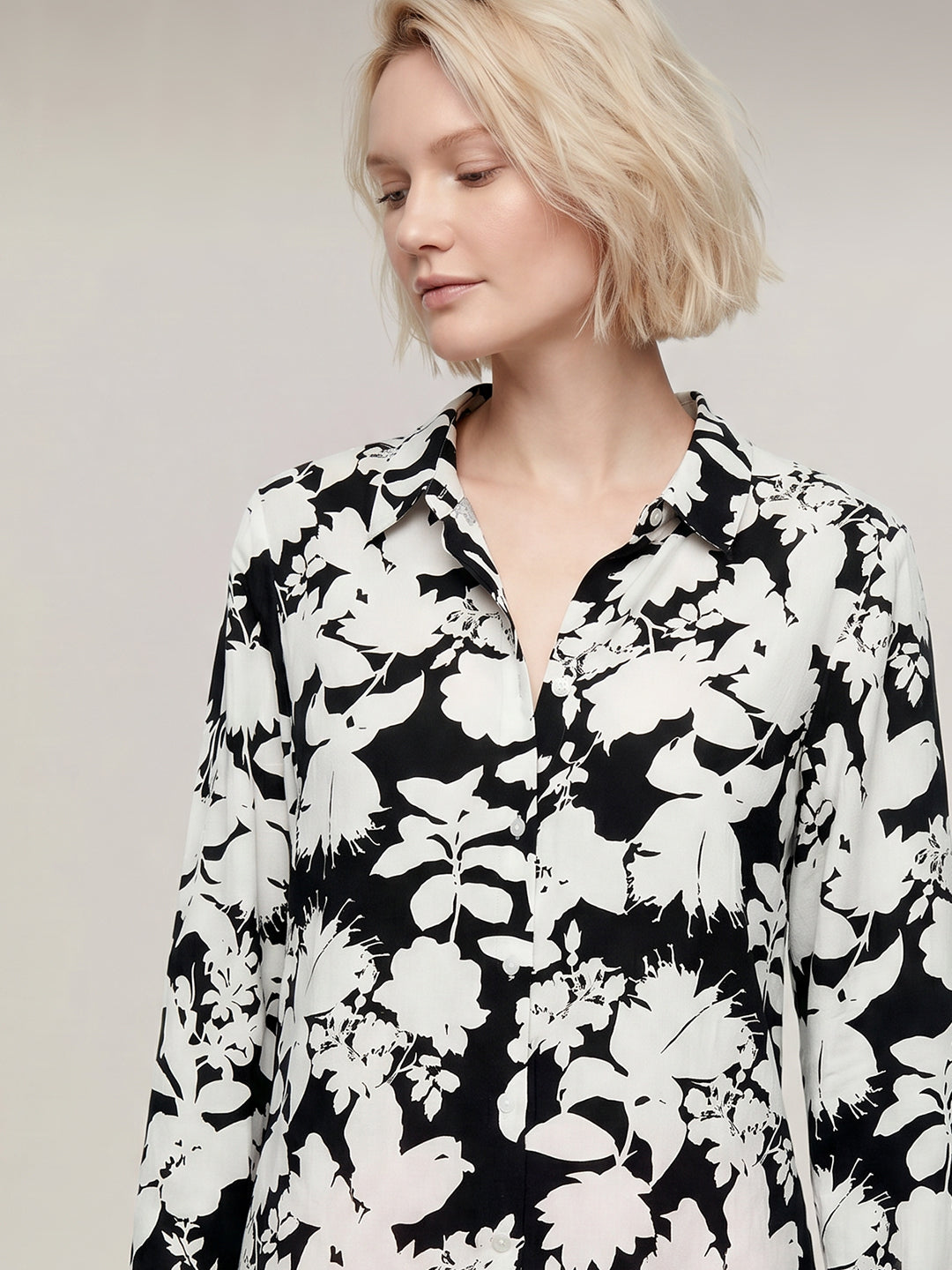 Black Printed Shirt