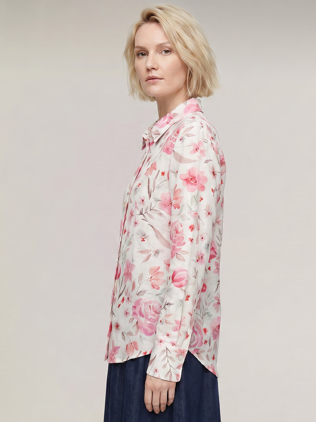Light Pink Printed Shirt
