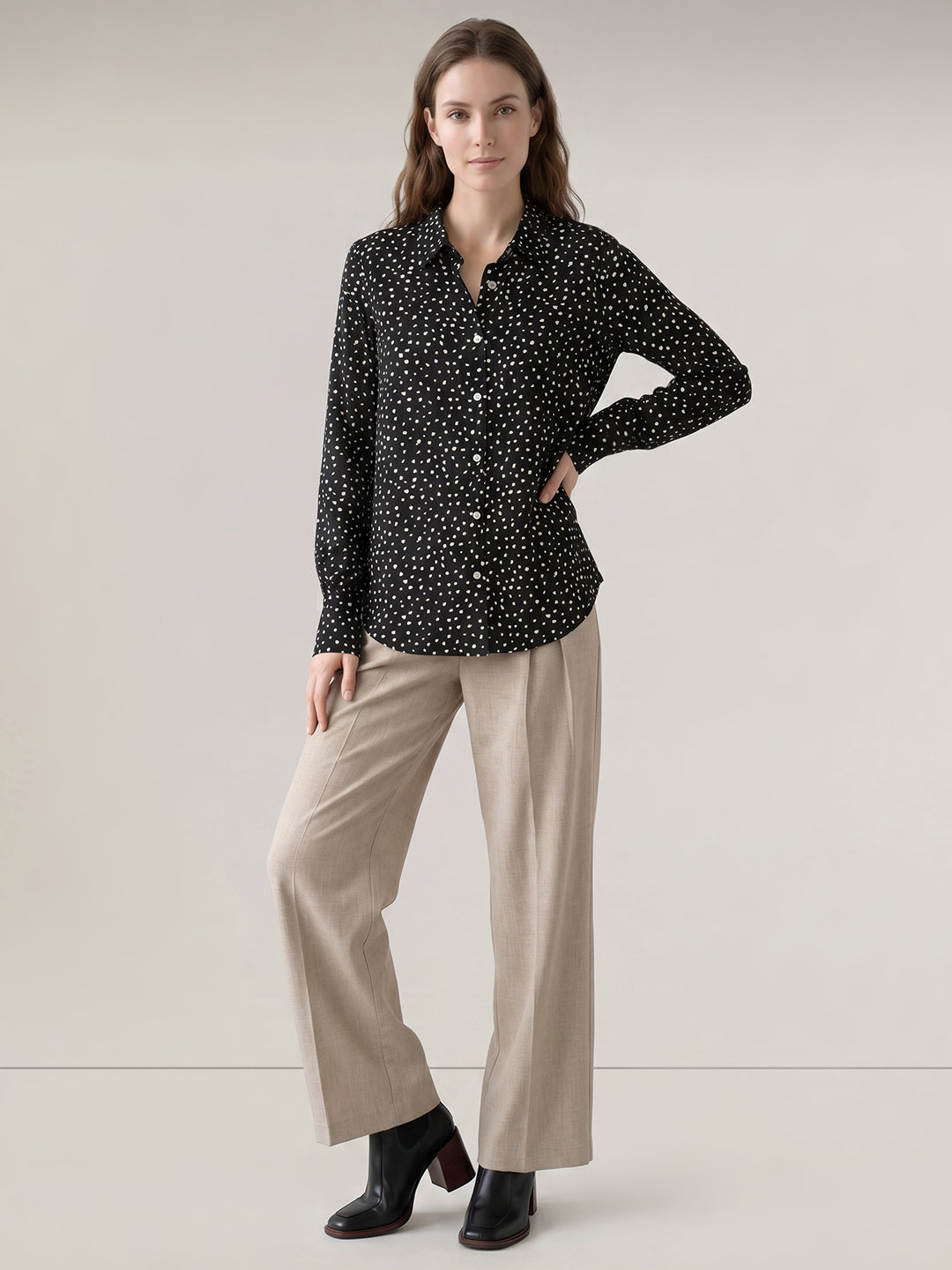 Black Printed Shirt