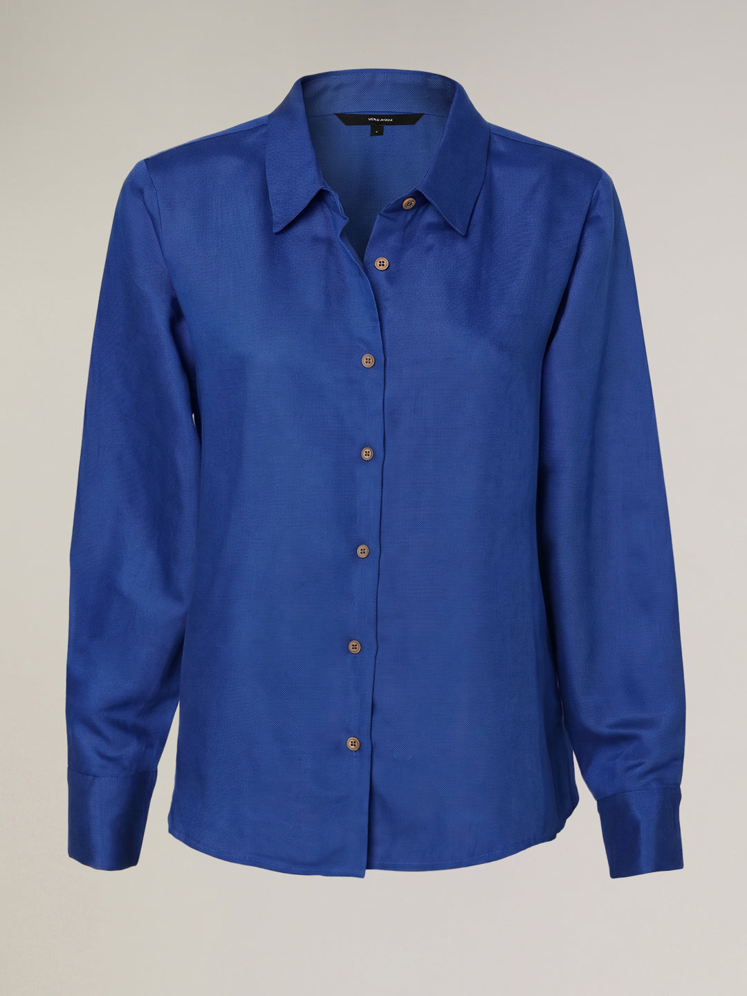 Dark Blue Linen Blend Shirt