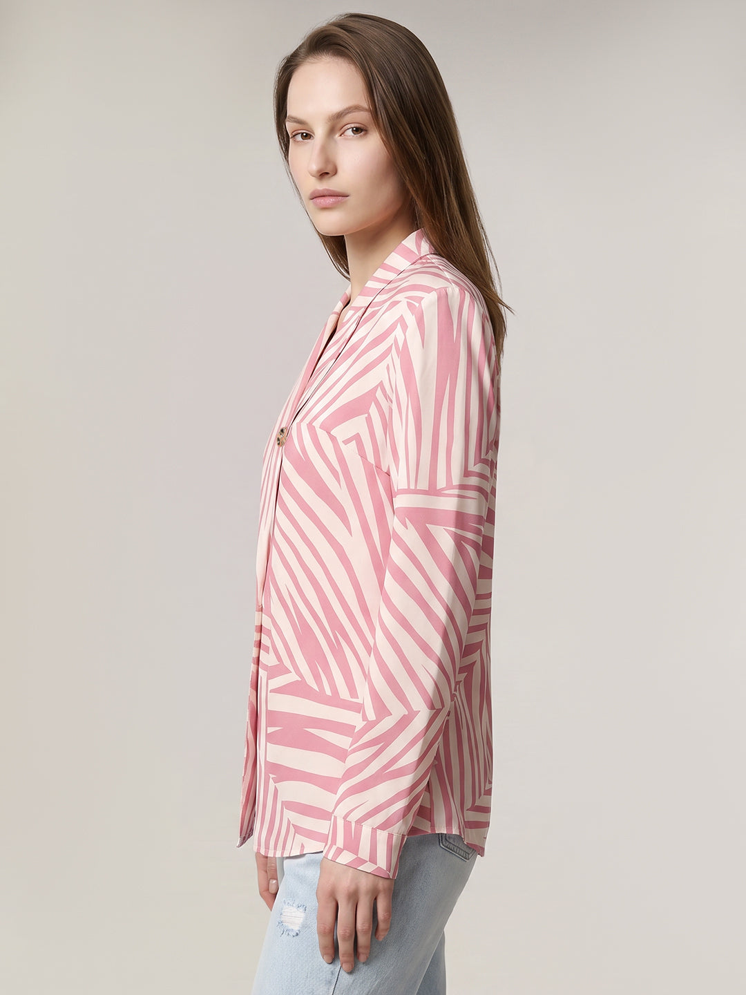 Pink printed Top