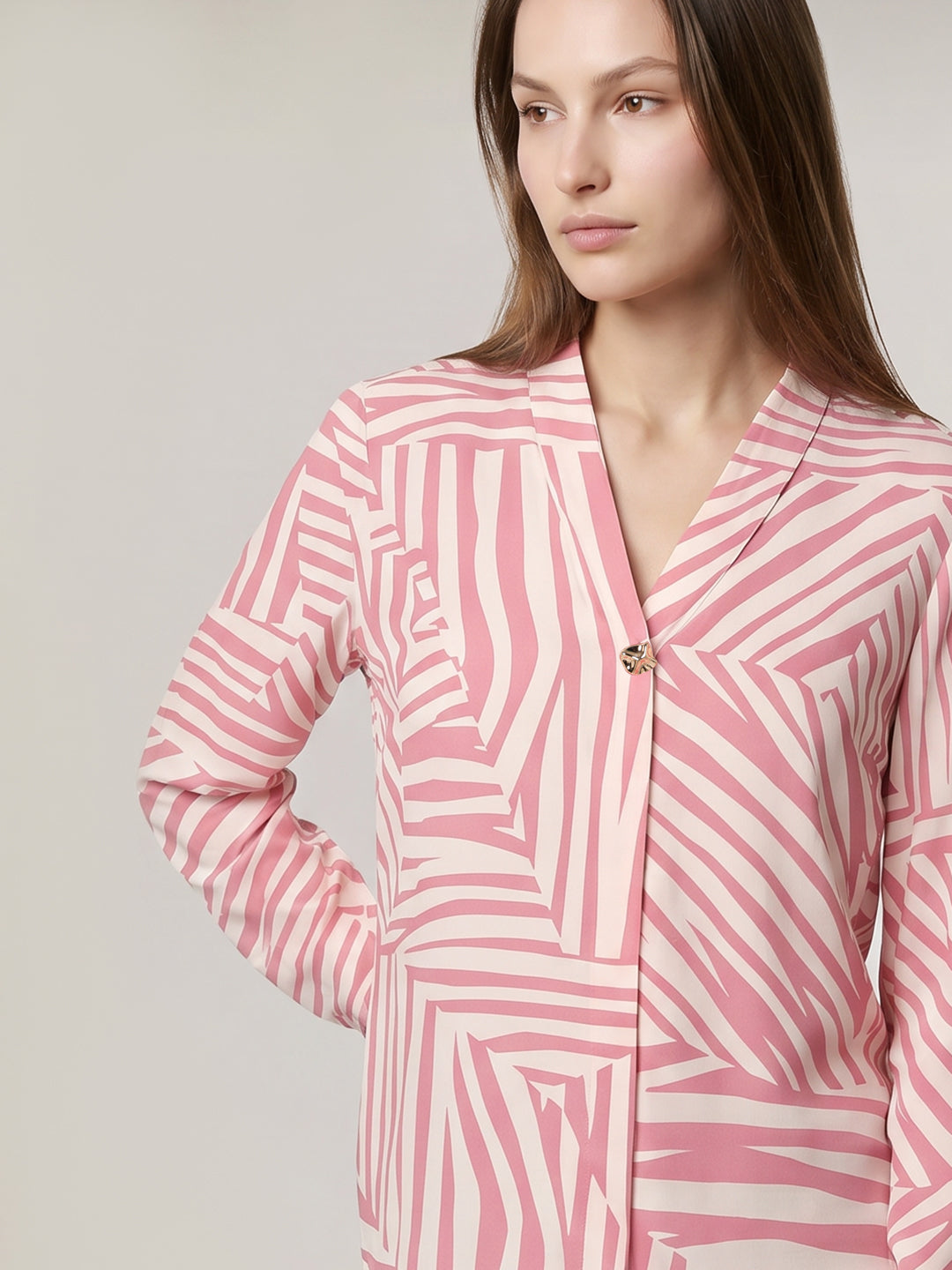 Pink printed Top