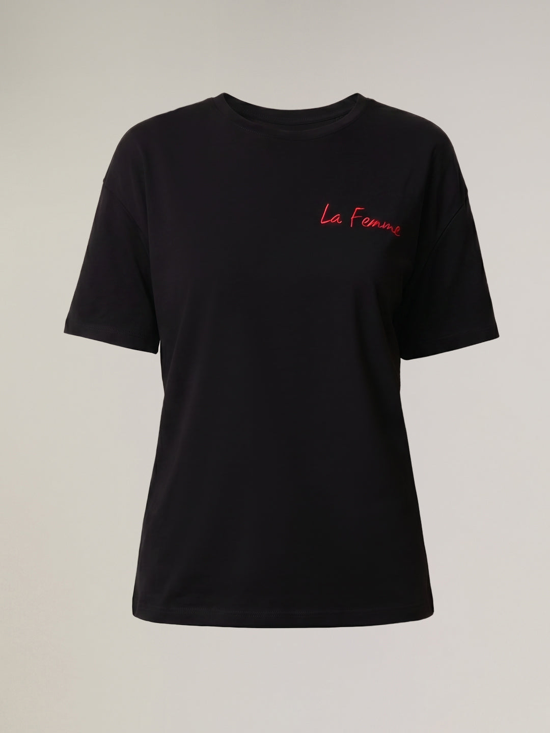 Black Back printed T-shirt