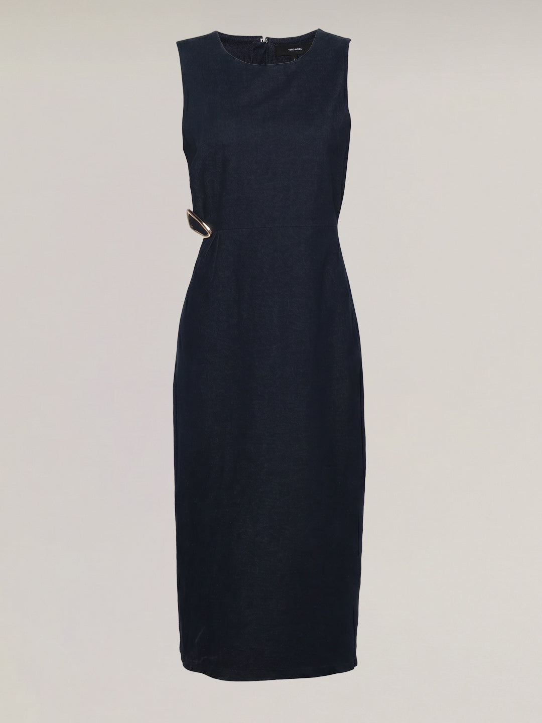 Sleeveless Midi Denim Dress