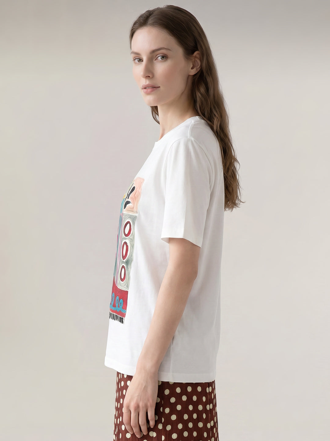 White Printed T-shirt