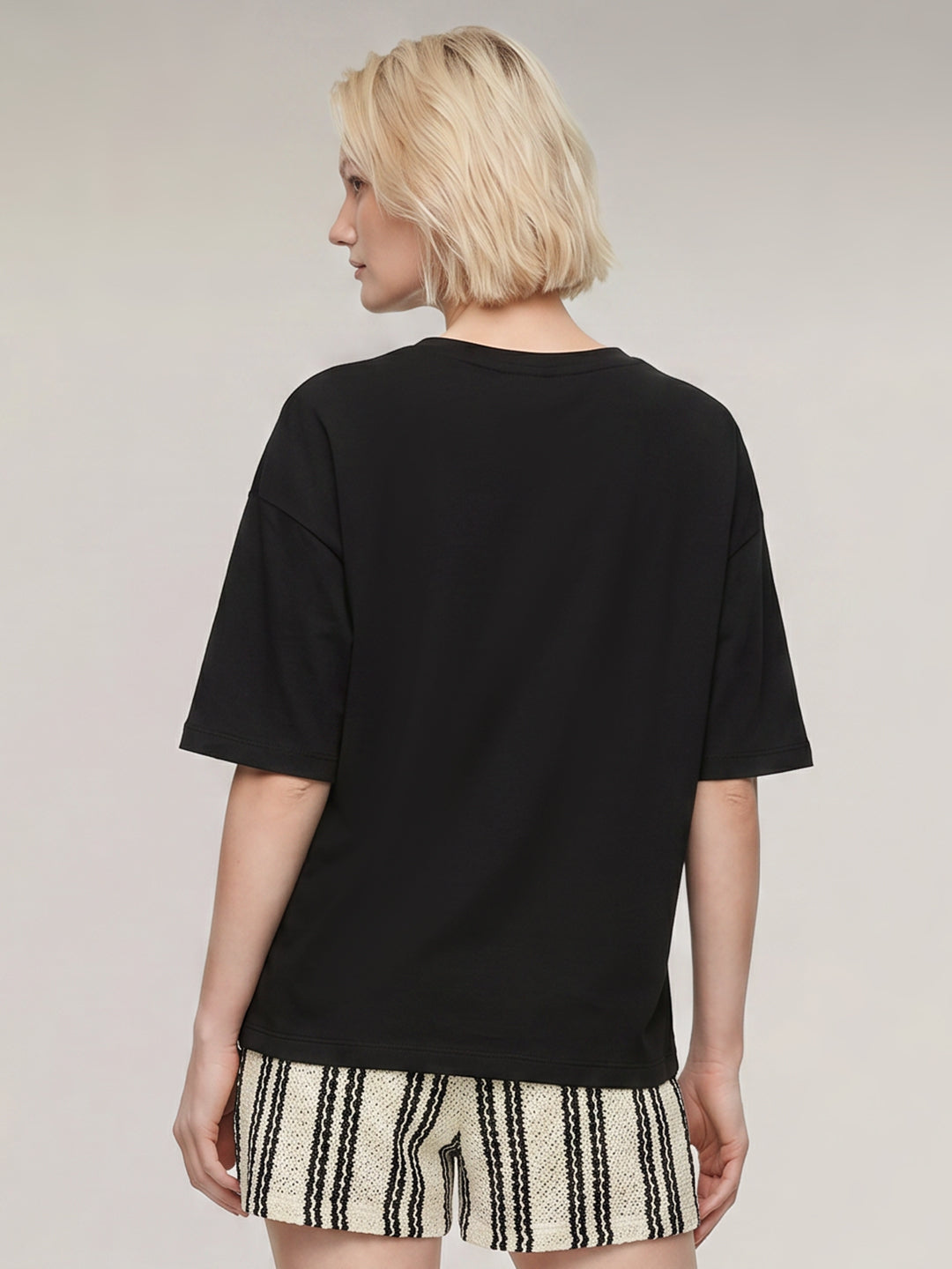Black Printed T-Shirt