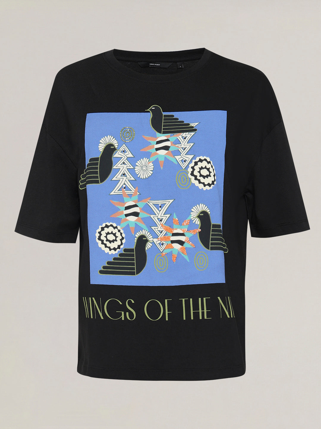 Black Printed T-Shirt
