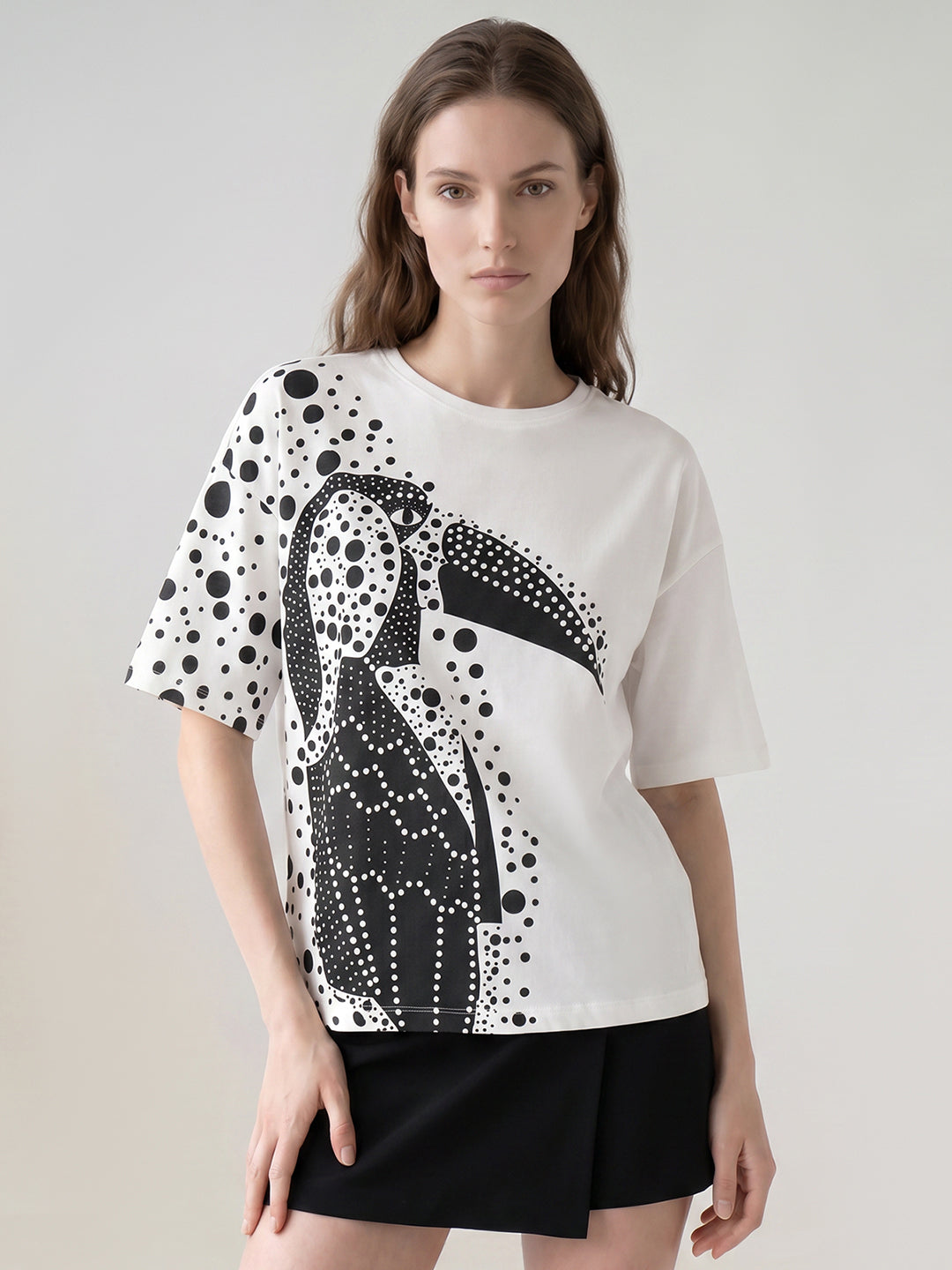 White Printed T-shirt