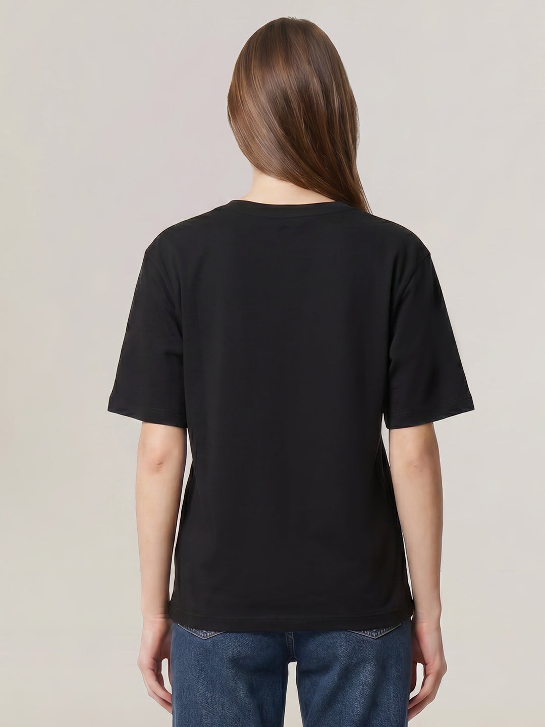 Black Illustrated Graphic T-shirt