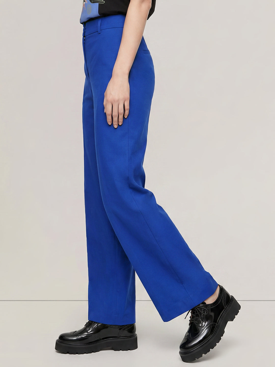 Dark Blue Wide Leg Pants