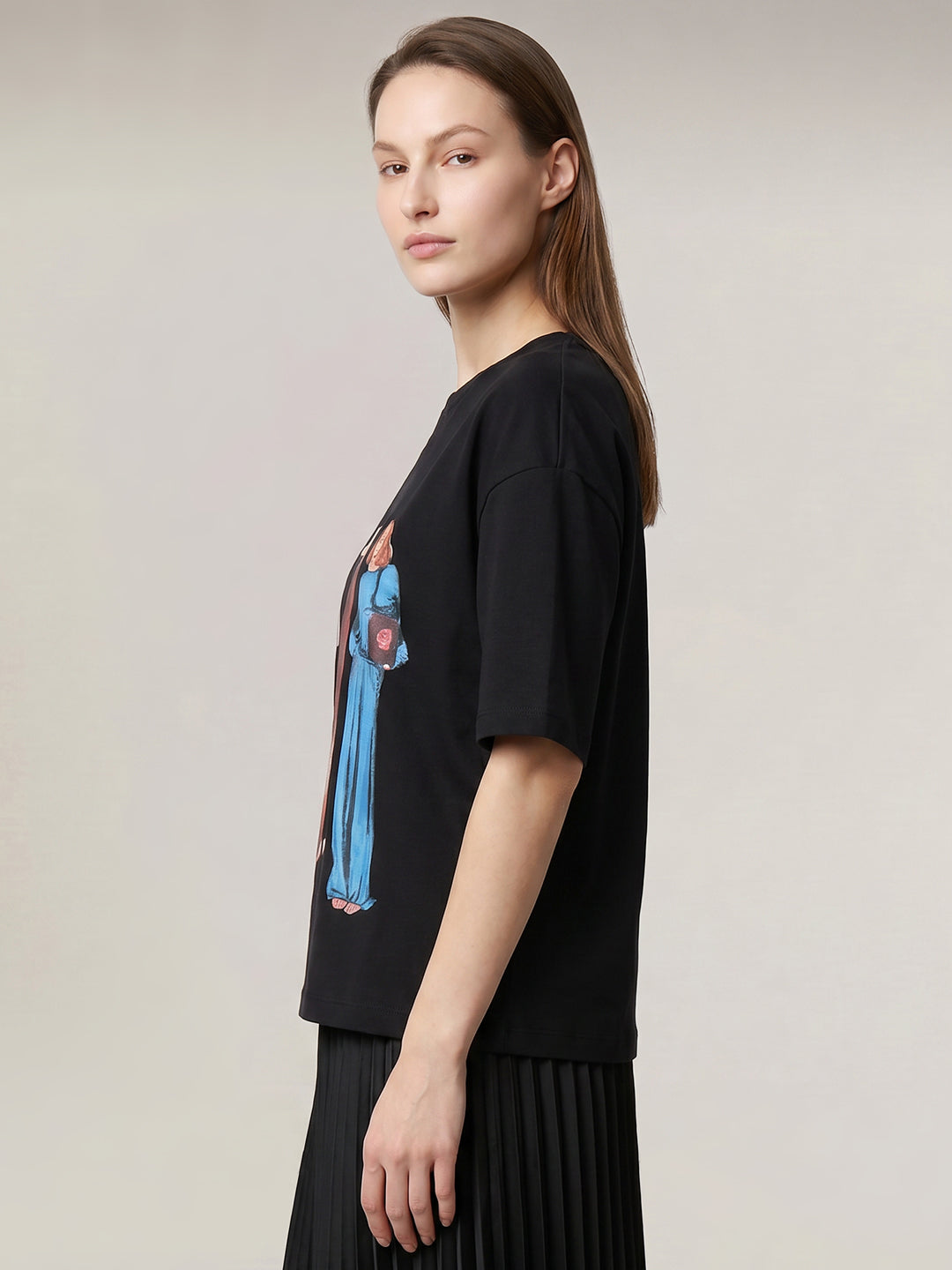 Black Printed T-shirt
