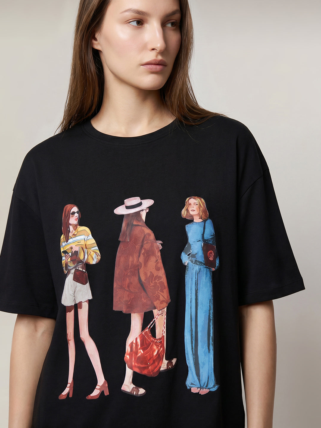 Black Printed T-shirt
