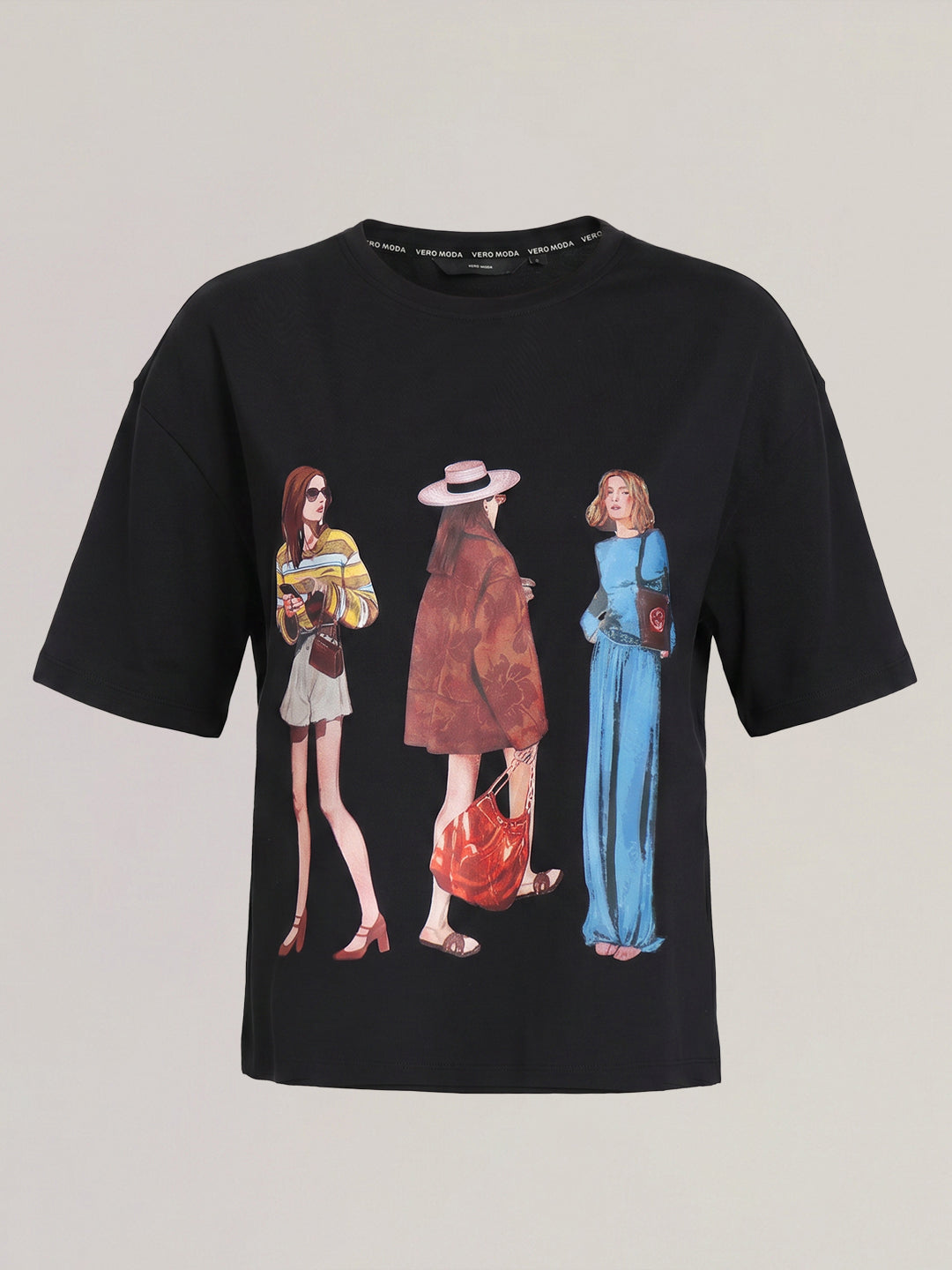 Black Printed T-shirt