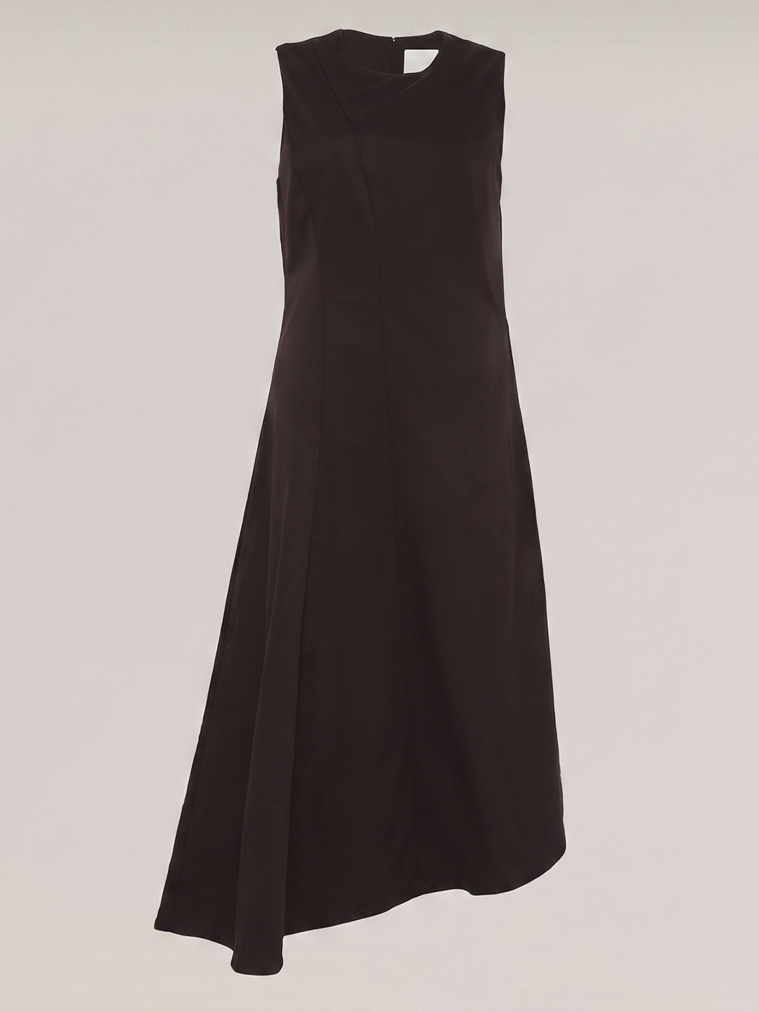 Dark Brown Asymmetric Dress