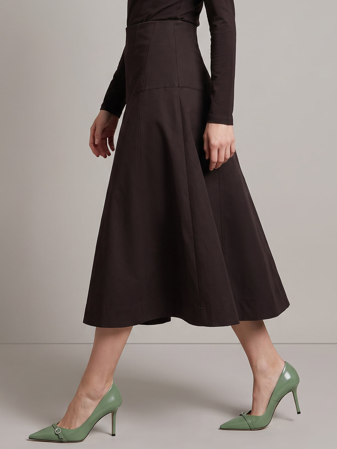 High-Low Midi Skirt