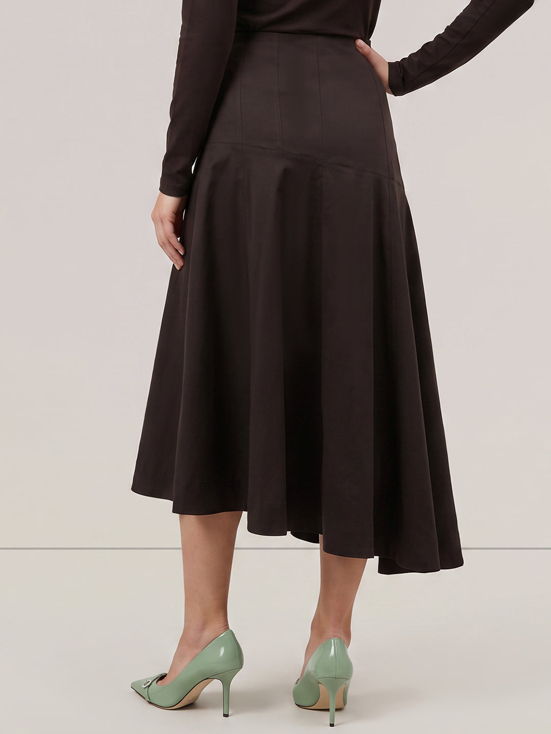 High-Low Midi Skirt