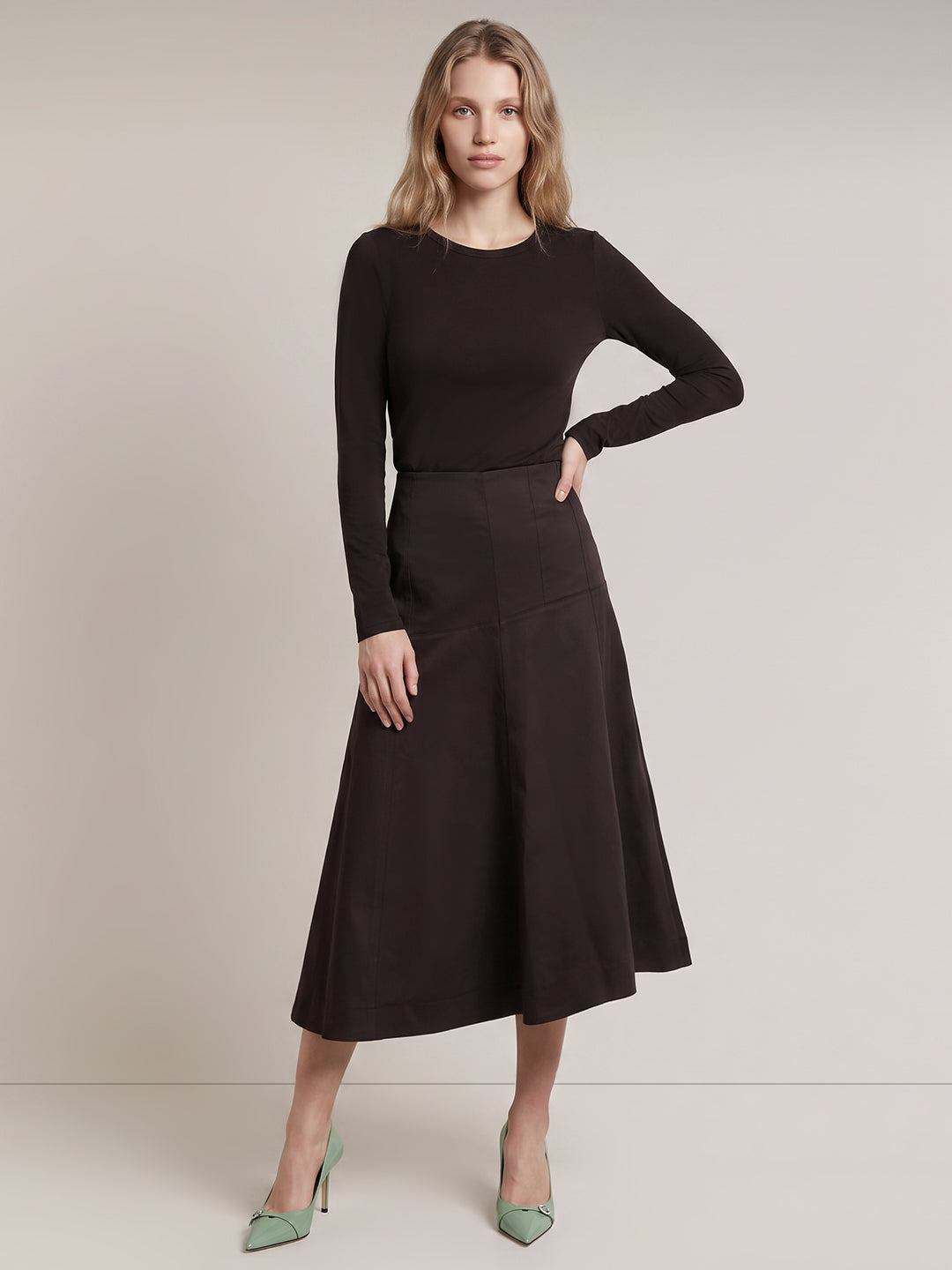 High-Low Midi Skirt