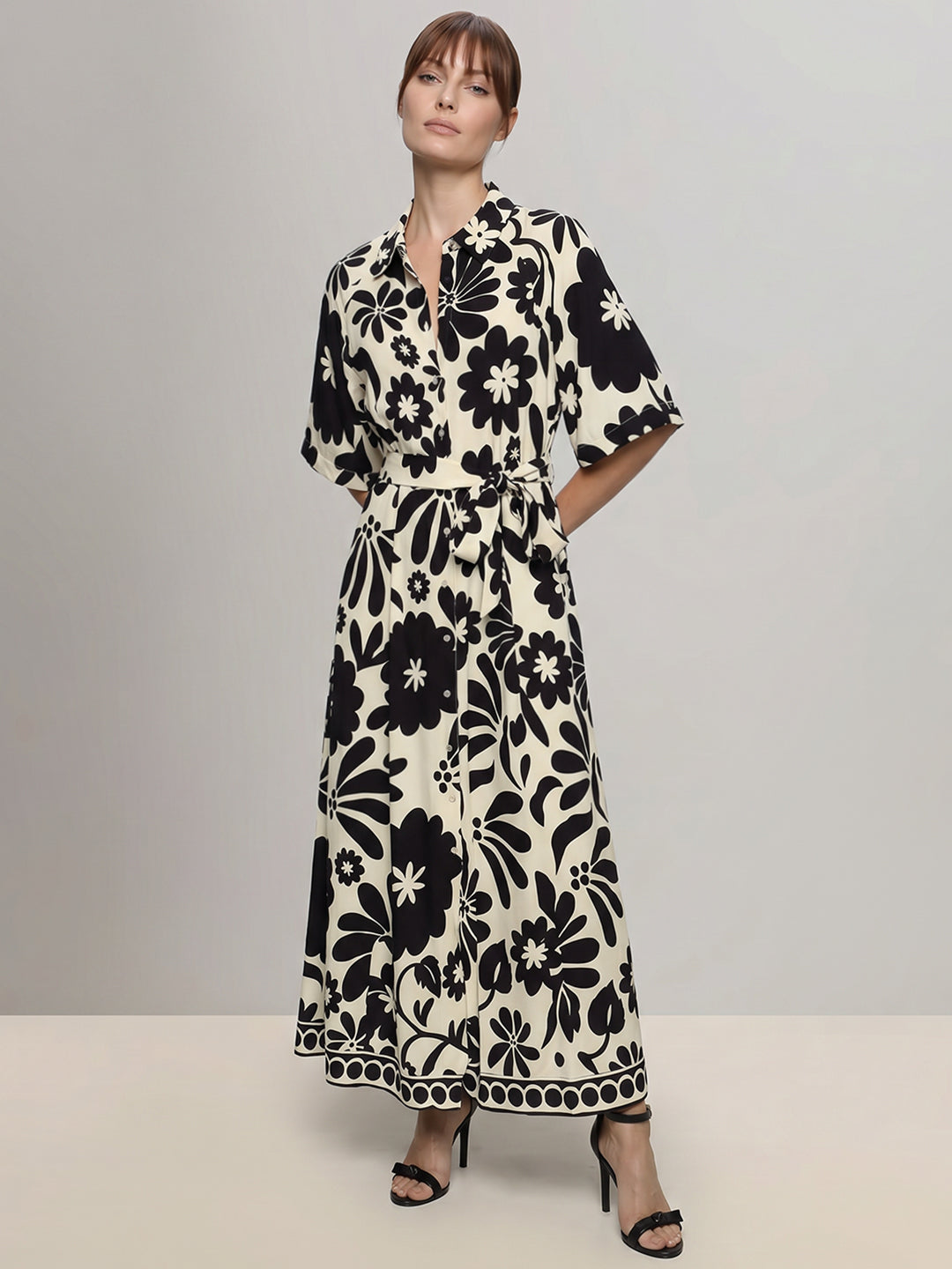 Floral Shirt Dress