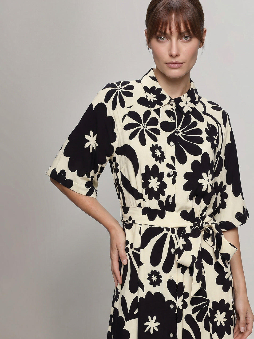 Floral Shirt Dress