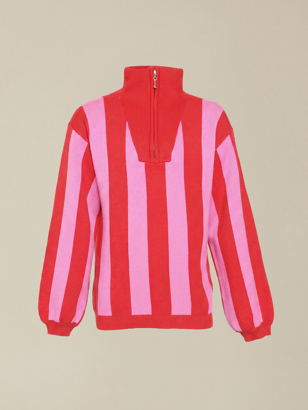 GIRLS Colourblocked High Neck Pullover