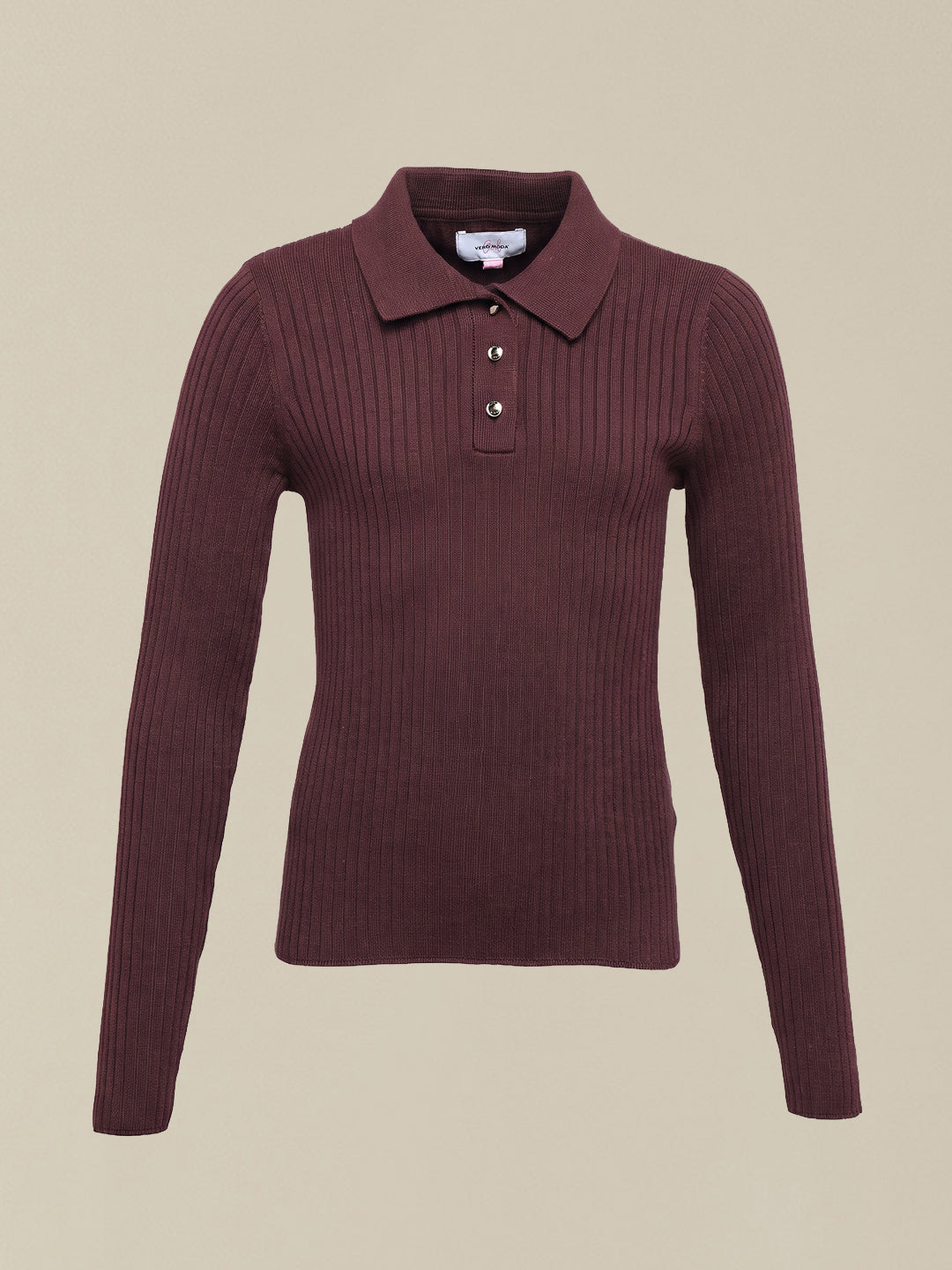 GIRLS Ribbed Collared Polo