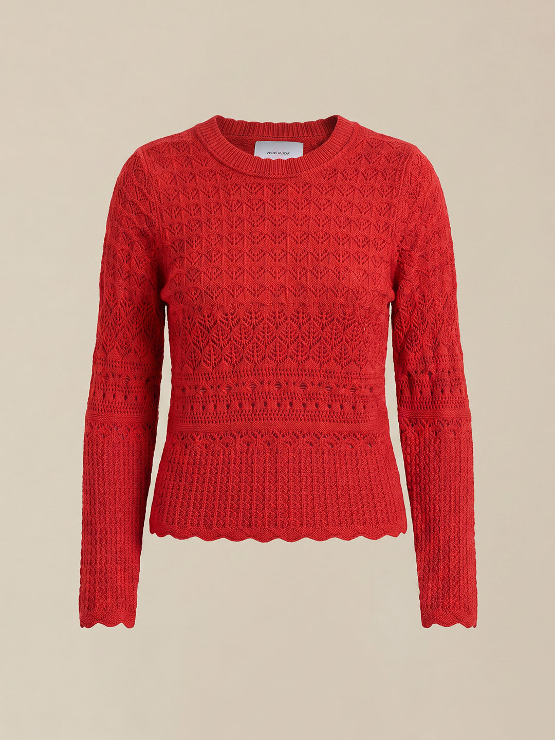GIRLS Pointelle Knit Pullover