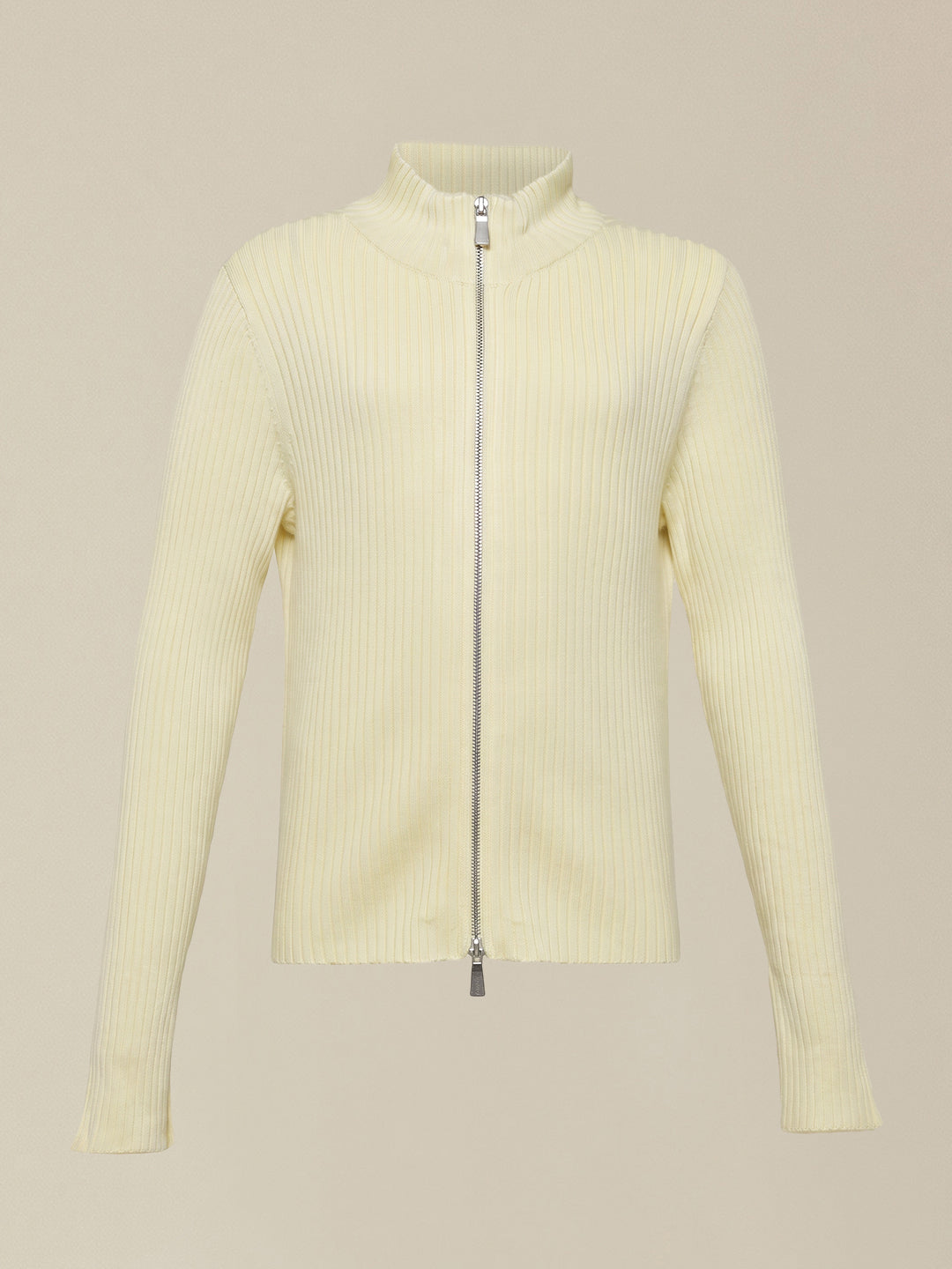 GIRLS Yellow High Neck Cardigan