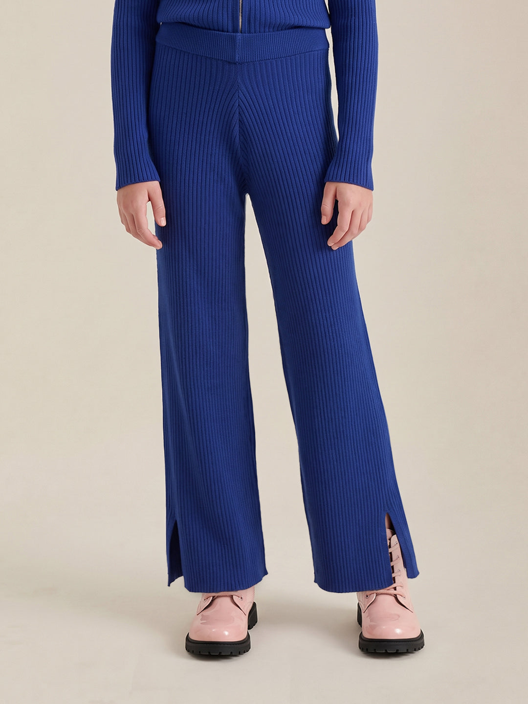 GIRLS Blue Mid Rise Pants