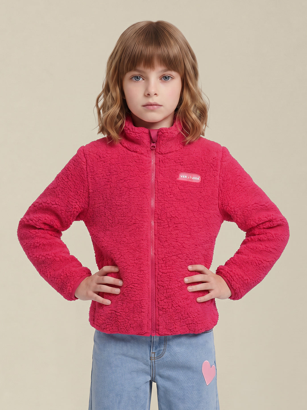 GIRLS Pink Fleece Jacket