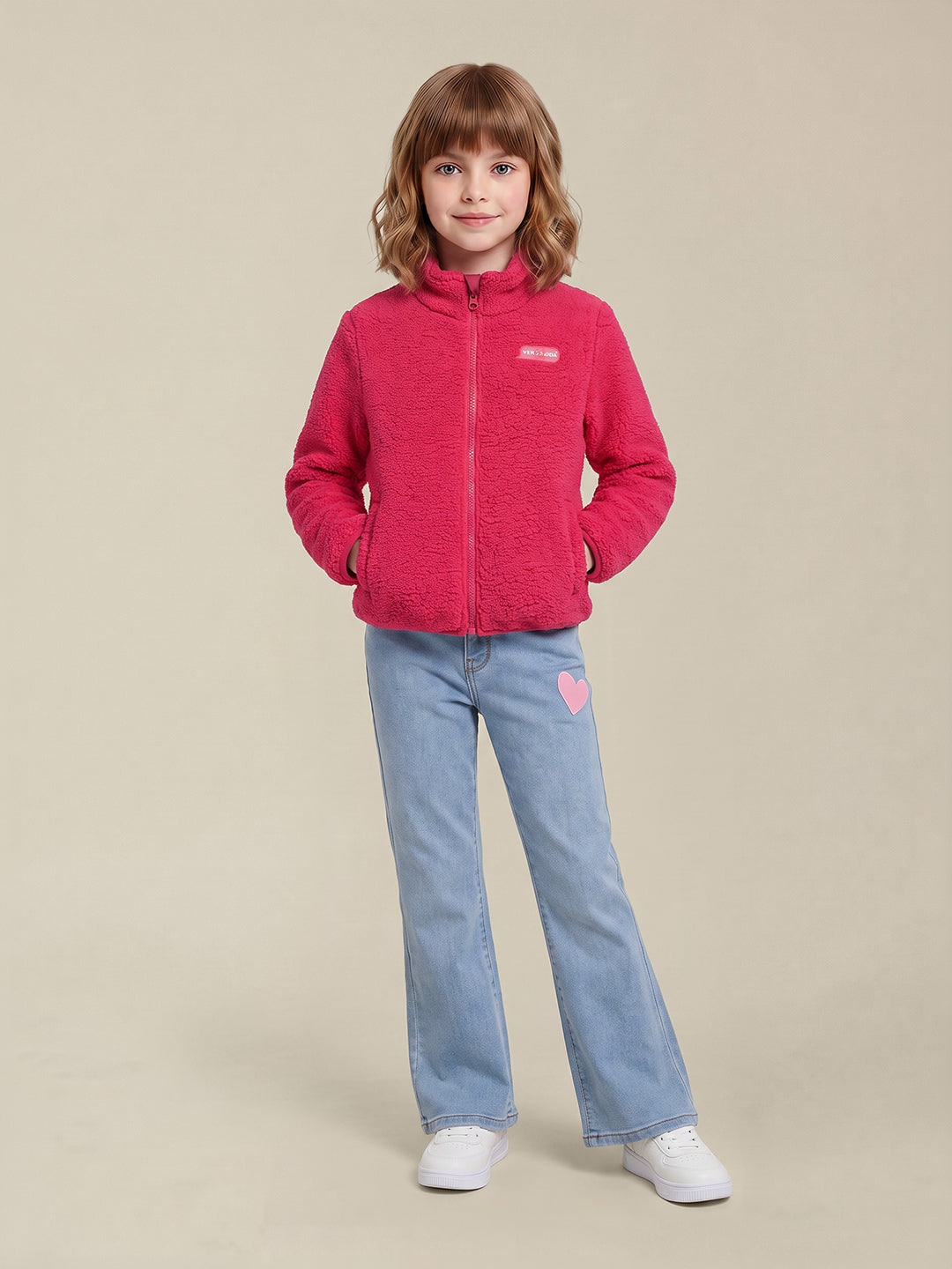 GIRLS Pink Fleece Jacket