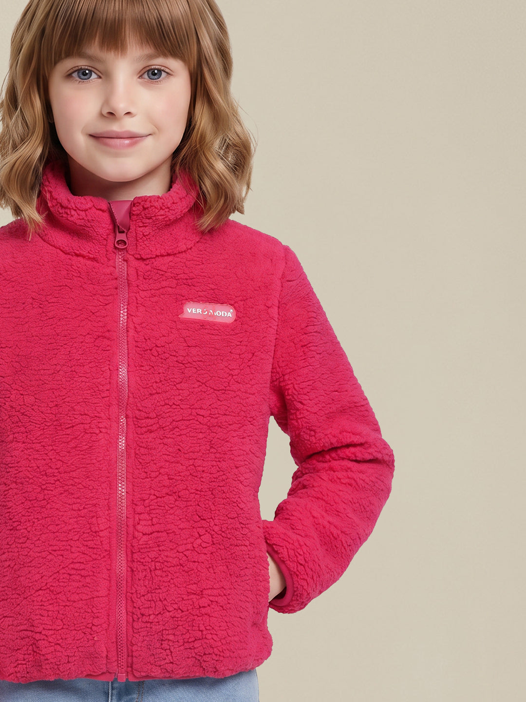 GIRLS Pink Fleece Jacket