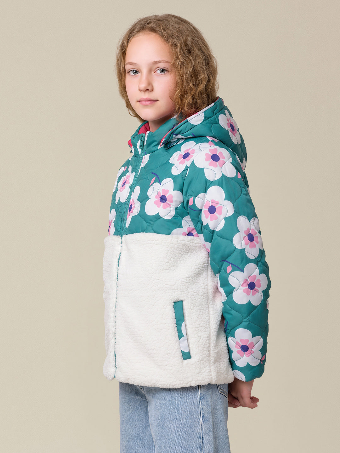 GIRLS Printed Reversible Jacket