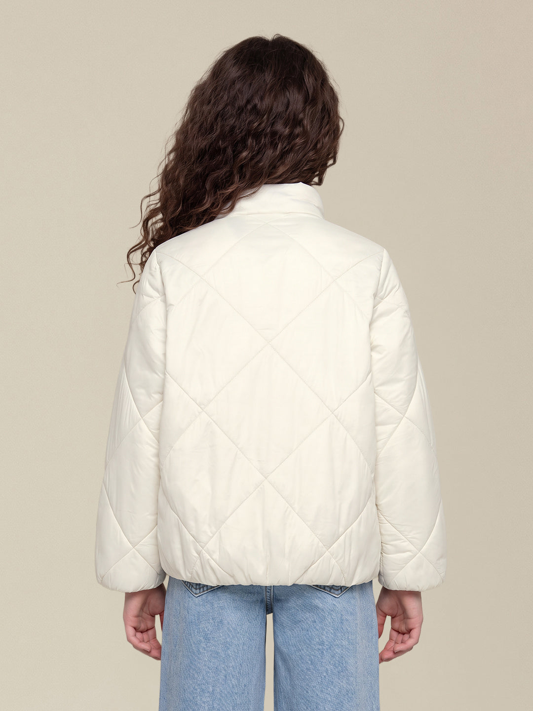 GIRLS High Neck Puffer Jacket