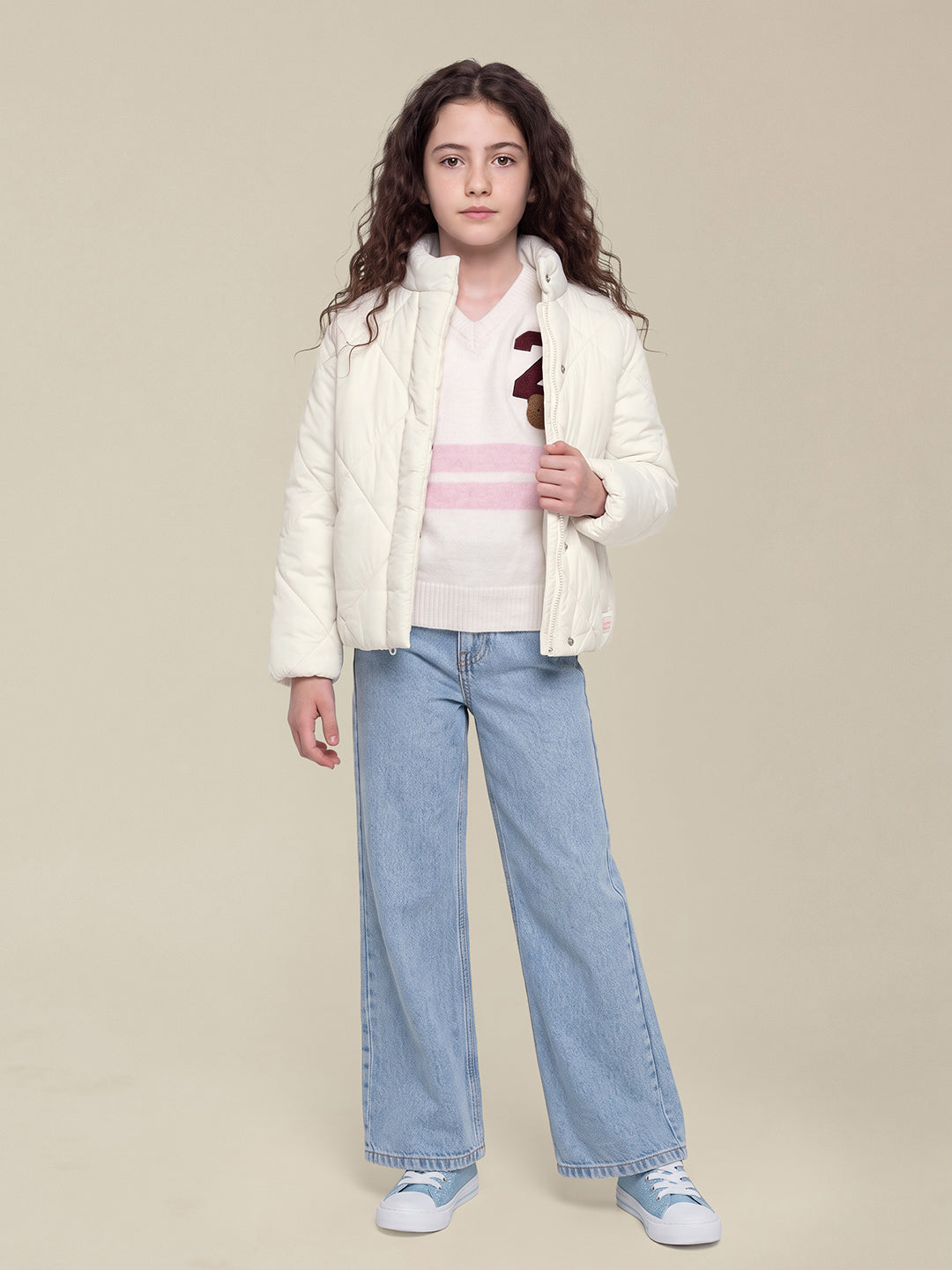 GIRLS High Neck Puffer Jacket