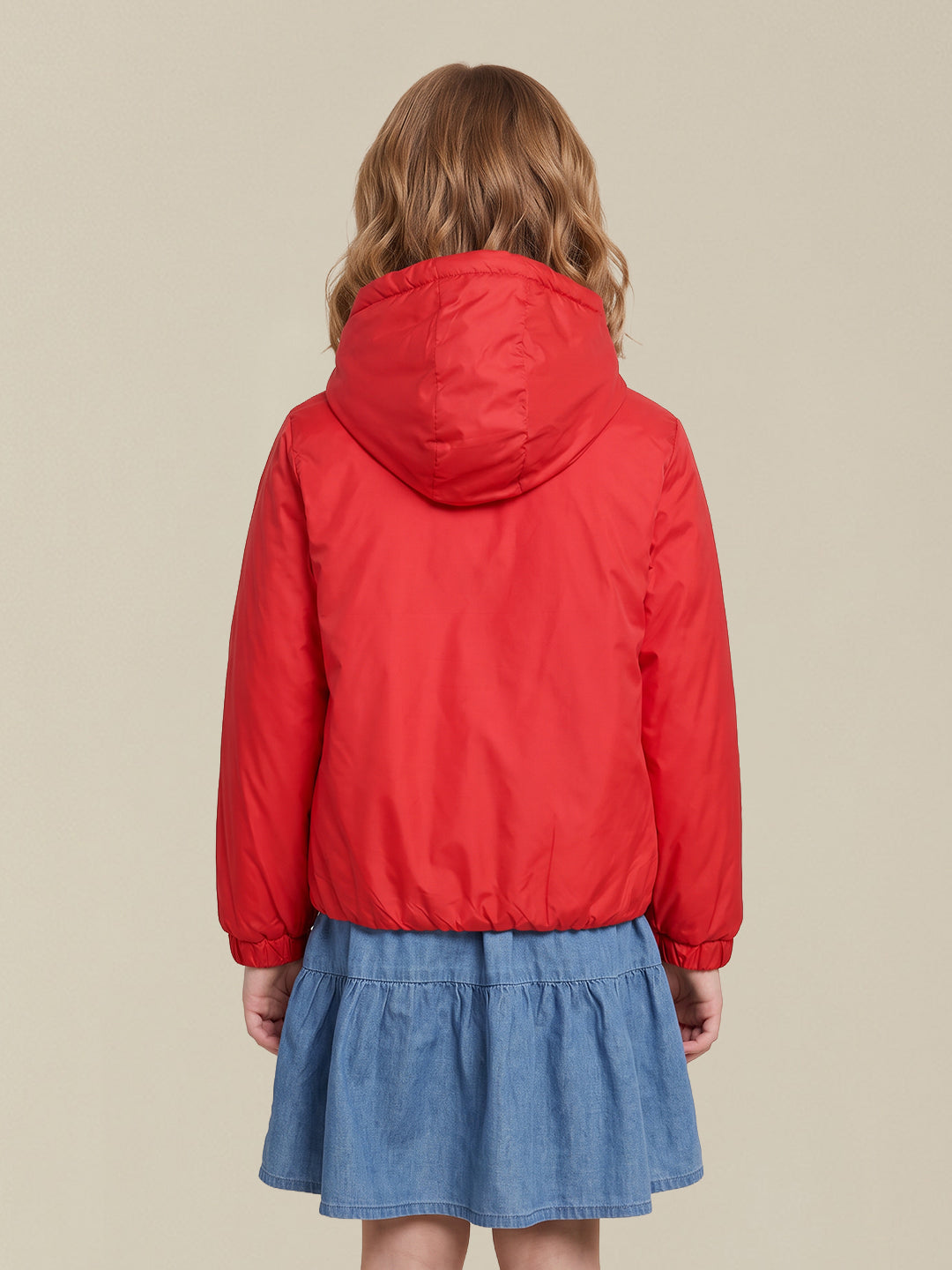GIRLS Red Hooded Jacket