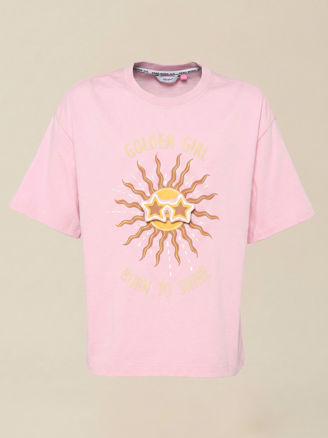 GIRLS Pink Printed T-shirt